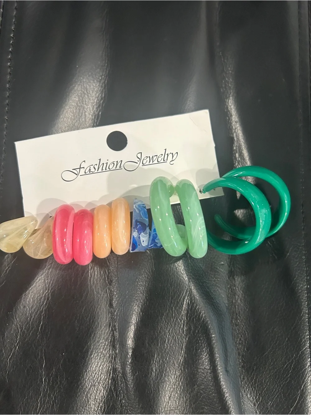 Assorted Hoop and Stud Earring Set - Multicolor